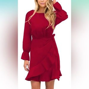 Red Flirty Dress for Any Occasion! Party, Wedding, Brunch, Work, Church, Events